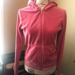 JUICY COUTURE XL VELOUR TRACK HOODIE